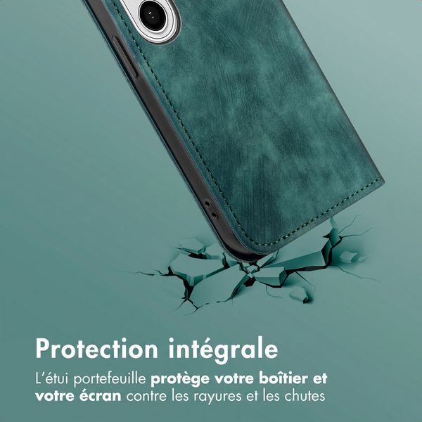 imoshion Étui de téléphone portefeuille Slim Samsung Galaxy A27 (5G) - Vert