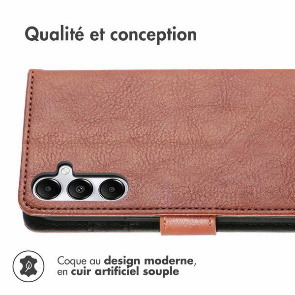 imoshion Étui de télephone portefeuille de luxe Samsung Galaxy S25 Plus - Marron