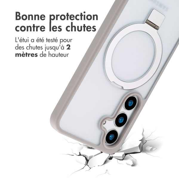 Accezz Coque Ring Stand avec MagSafe Samsung Galaxy S24 - Gris