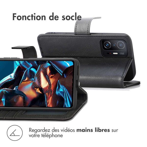imoshion Étui de télephone portefeuille de luxe Xiaomi Poco X5 Pro 5G - Noir