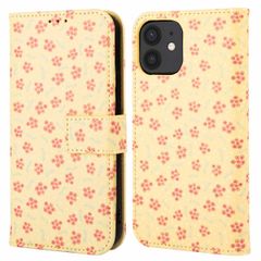 imoshion Étui de télephone portefeuille Design Apple iPhone 12 (Pro) - Sunny Yellow Petite Flowers