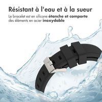 imoshion Bracelet en silicone flexible  - Connexion universelle 22 mm - Noir