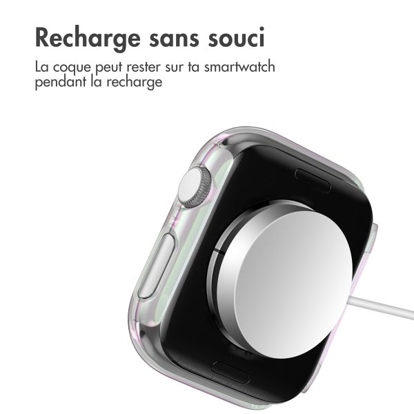 imoshion Coque rigide brillante à couverture complète Apple Watch 4 / 5 / 6 / SE - 40 mm - Pearlescent