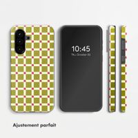 Selencia Coque arrière Vivid Samsung Galaxy A57 (5G) - Check This Olive