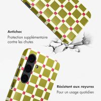 Selencia Coque arrière Vivid Samsung Galaxy S24 - Check This Olive