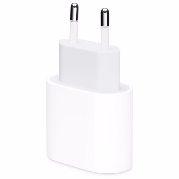 Apple Lot USB-C | Adaptateur secteur USB-C 20 watts + Câble de charge USB-C vers USB-C - 2 mètres - Blanc