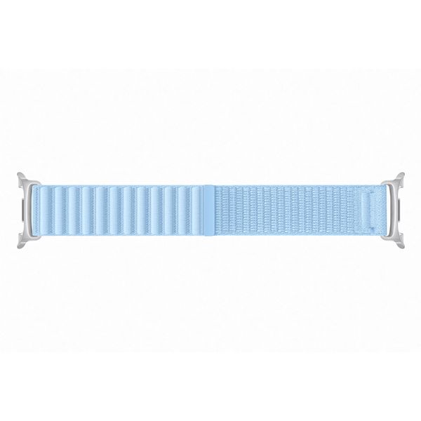Samsung Bracelet en tissu original Samsung Galaxy Watch 9 (40/44mm) / Watch 8 (40/44mm) / Classic (46mm) - Taille S/M - Bleu