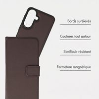 imoshion Étui portefeuille luxe 2-en-1 amovible Samsung Galaxy A57 (5G) - Marron