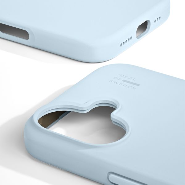 iDeal of Sweden Coque Silicone Apple iPhone 16 - Bleu clair