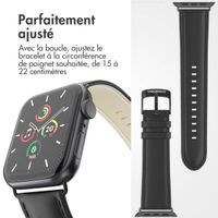 imoshion Bracelet Classic en cuir Apple Watch | 38/40/41/42 mm - Noir