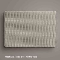 Selencia Coque tissée Apple MacBook Pro 13 pouces (2020 / 2022) - Taupe