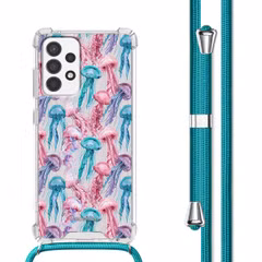imoshion Coque Design avec cordon Samsung Galaxy A53 - Jellyfish Watercolor