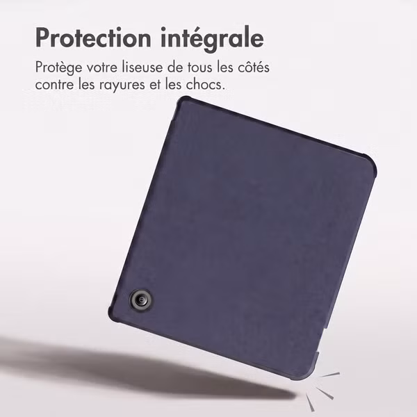 imoshion Étui de liseuse portefeuille Pliable Kobo Libra Colour - Bleu foncé