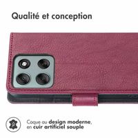 imoshion Étui de télephone portefeuille de luxe Motorola Moto G86 Power - Marron
