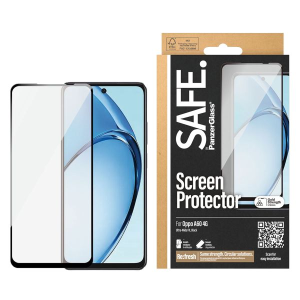 SAFE by PanzerGlass Protection d'écran Ultra-Wide Fit Oppo A60 4G