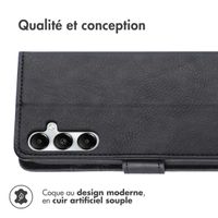 imoshion Étui de télephone portefeuille de luxe Samsung Galaxy A35 - Noir