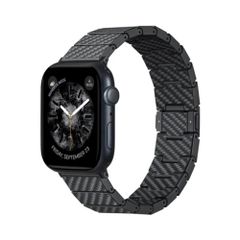 Pitaka Bracelet en fibre de carbone Apple Watch | 44/45/46/49 mm - Modern Carbon Black