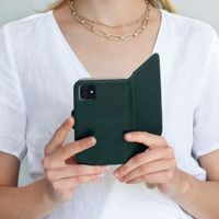 Selencia Étui portefeuille en cuir véritable Huawei Mate 20 Lite - Vert