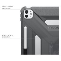 UAG Coque arrière Scout Plus avec support Scout Apple iPad Pro 13 (2025) M5 / (2024) M4 - Ash