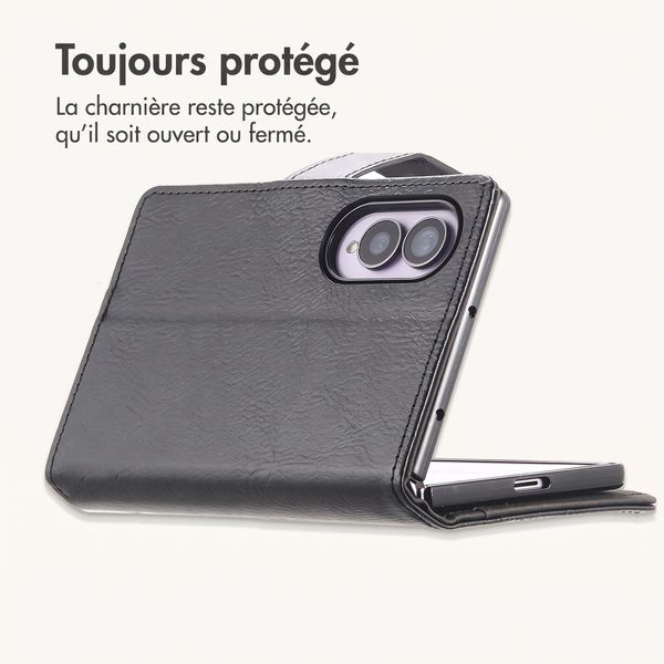 imoshion Étui de télephone portefeuille de luxe Samsung Galaxy Z Fold 8 - Noir