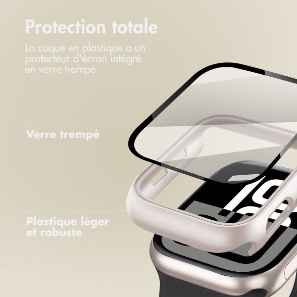 imoshion Coque rigide à couverture complète Apple Watch 10 / 11 - 42 mm - Starlight