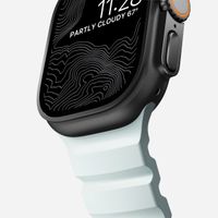 Nomad Bracelet Rocky Point Apple Watch | 44/45/46/49 mm - Icy Blue Glow Black