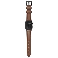 Nomad Bracelet traditionnel en cuir Apple Watch | 44/45/46/49 mm - Brown / Black