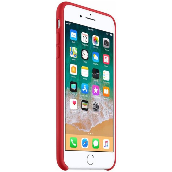 Apple Coque en silicone Apple iPhone 8 Plus / 7 Plus - Red