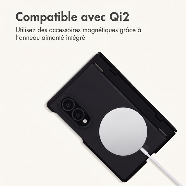 imoshion Frosted Backcover avec MagSafe et support Samsung Galaxy Z Fold 8 - Noir