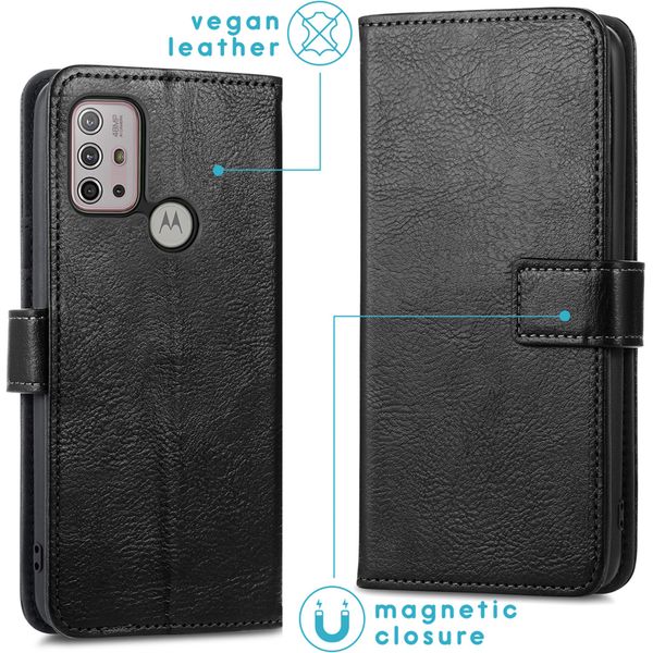 imoshion Étui de télephone portefeuille de luxe Motorola Moto G30 / G20 / G10 (Power) - Noir