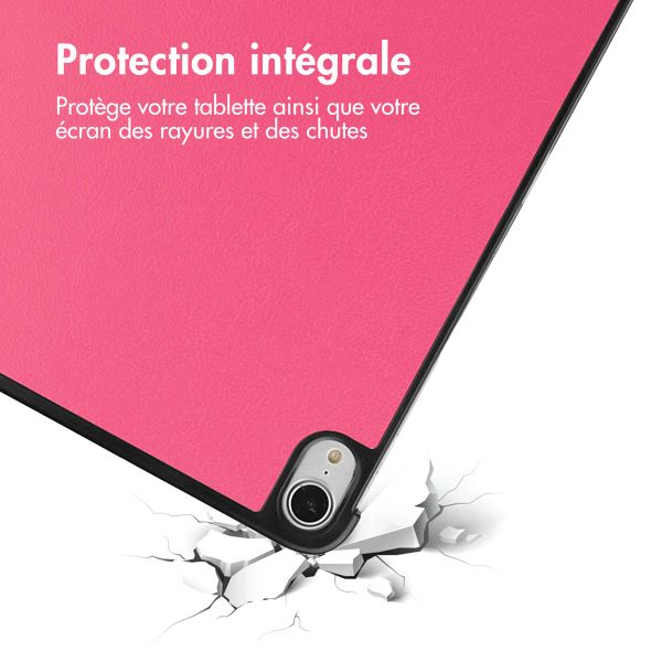 imoshion Coque tablette Trifold Apple iPad Air 11 pouces (2026) M4 / (2025) M3 / (2024) M2 / Air 5 (2022) / Air 4 (2020) - Pink