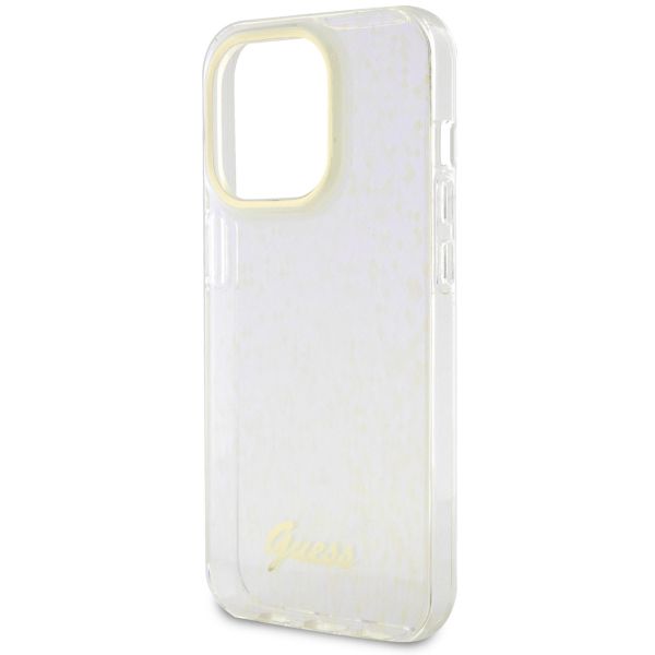Guess Coque arrière Faceted Mirror Apple iPhone 15 Pro - Bleu
