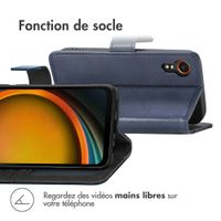 imoshion Étui de télephone portefeuille de luxe Samsung Galaxy Xcover 7 - Bleu foncé