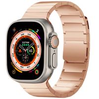 Selencia Bracelet magnétique en acier Apple Watch | 44/45/46/49 mm - Rose Doré