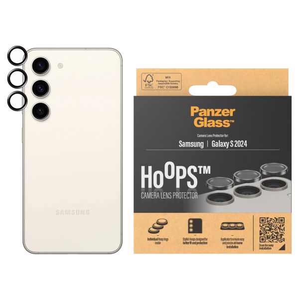 PanzerGlass Protection Caméra Hoops Optic Rings Samsung Galaxy S24 - Black