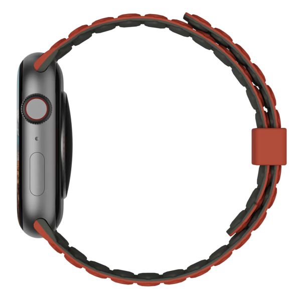 UAG Bracelet Pathfinder réversible en silicone Apple Watch | 44/45/46/49 mm - Olive/Rust