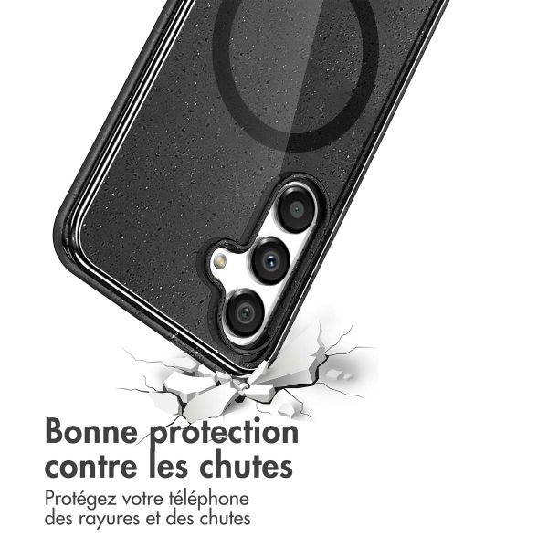 imoshion Coque Pailletée avec MagSafe Samsung Galaxy S25 - Glitter Noir