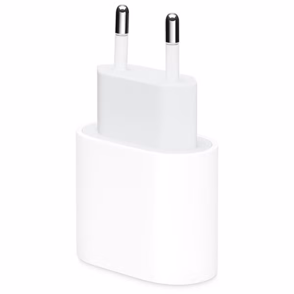 Apple Adaptateur secteur USB-C d'origine 20 watts + câble de recharge USB-C vers USB-C d'origine - 2 mètres - Blanc