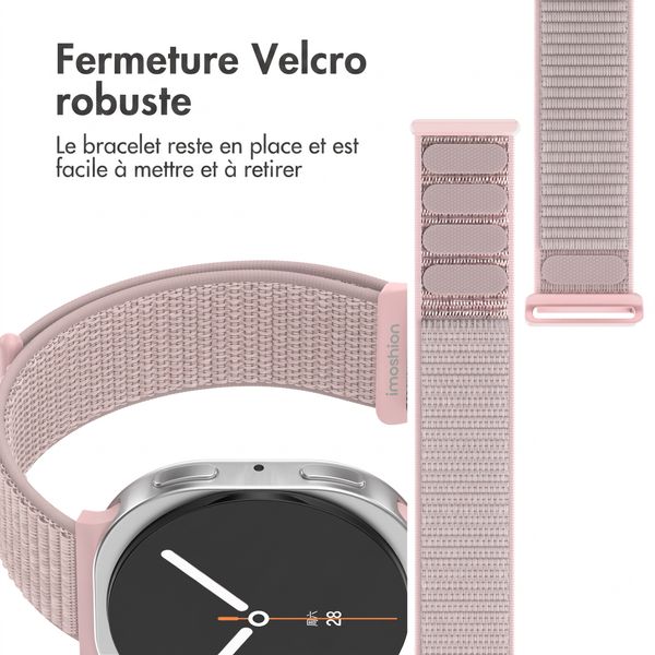 imoshion Bracelet en nylon Samsung Galaxy Watch 9 (40/44mm) / Watch 8 (40/44mm) / Classic (46mm) - Light Pink
