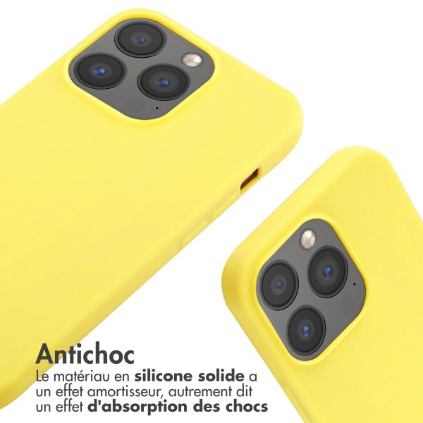 imoshion Coque en silicone avec cordon Apple iPhone 13 Pro - Jaune