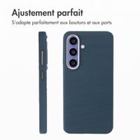 Accezz Coque arrière Mesh avec MagSafe Samsung Galaxy S25 / S24 - Bleu foncé