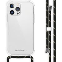 imoshion Coque arrière transparente avec cordon Apple iPhone 13 Pro - Noir & Doré