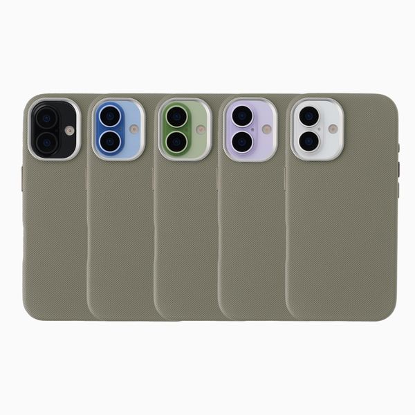 Accezz Coque arrière Mesh avec MagSafe Apple iPhone 17 - Gris foncé
