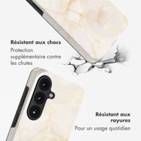Selencia Coque arrière Vivid Samsung Galaxy S26 - Golden Beige Marble