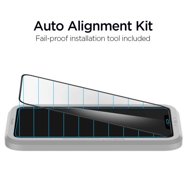 Spigen Protection d'écran en verre trempé AlignMaster Full Cover Apple iPhone 11 / Xr