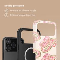 Selencia Coque arrière Vivid avec MagSafe Apple iPhone 17 Pro Max - Paisley Blush
