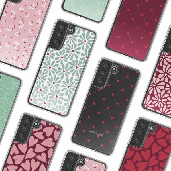 imoshion Coque Design Samsung Galaxy S21 FE - Bloom Love Sage Green