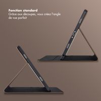 Selencia Coque tablette Riva Samsung Galaxy Tab A9 Plus - Mocha Brown