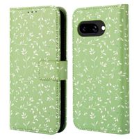 imoshion Étui de télephone portefeuille Design Google Pixel 9A - Green Flowers