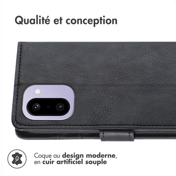 imoshion Étui de télephone portefeuille de luxe OnePlus 15R - Noir
